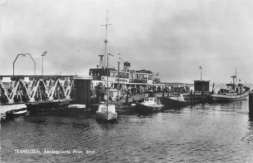 (378-324-033) Terneuzen Aanlegplaats Prov Boot, Verzamelen, Ansichtkaarten | Nederland, Zeeland, Verzenden