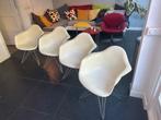 4 Vitra Eames DAR Stoelen, Huis en Inrichting, Stoelen, Ophalen, Kunststof, Gebruikt, Wit