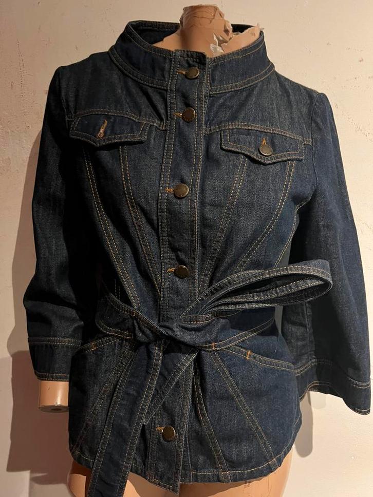 RED Valentino spijkerjas ceintuur  s it 42 origineel zgan, Kleding | Dames, Jassen | Zomer, Zo goed als nieuw, Maat 36 (S), Blauw