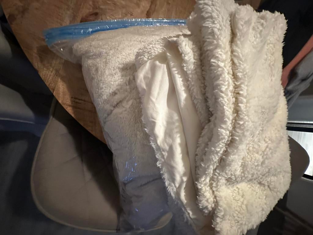 Dekbedovertrek fresh& co teddy creme, Ophalen, Beige, Dekbedovertrek, Tweepersoons