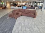 ❇️️️️ OUTLET donkerbruine hoekbank 300x250 | GRATIS BEZORGEN, Hoekbank, 300 cm of meer, Ophalen of Verzenden, Zo goed als nieuw