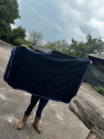 3x uitrijdekens wol donkerblauw beschikbaar voor biedingen