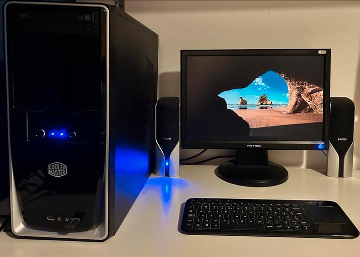 Complete PC Set: Snelle i7 + 19" Monitor + Muis/Keyboard, Computers en Software, Desktop Pc's, Zo goed als nieuw, 3 tot 4 Ghz