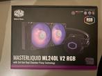 Cooler Master MasterLiquid ML240L V2 RGB, Computers en Software, Computerkoelers, Ophalen of Verzenden, Zo goed als nieuw, Waterkoeling