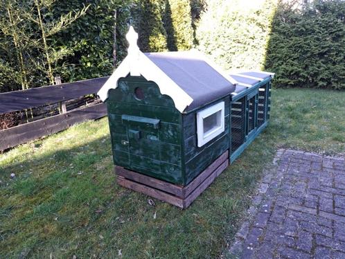 nieuw kippen-c.q. konijnenhok met ren, Dieren en Toebehoren, Pluimvee | Toebehoren, Nieuw, Kippenhok of Kippenren, Ophalen