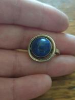 Zilveren 835 versteelbaar ring met lapislazuli steen, Sieraden, Tassen en Uiterlijk, Antieke sieraden, Verzenden