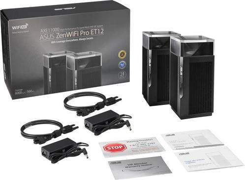 ASUS ZenWiFi Pro 2x ET12 WIFI 6E MESH SET 100% Goed Stabiel, Computers en Software, Routers en Modems, Zo goed als nieuw, Ophalen of Verzenden