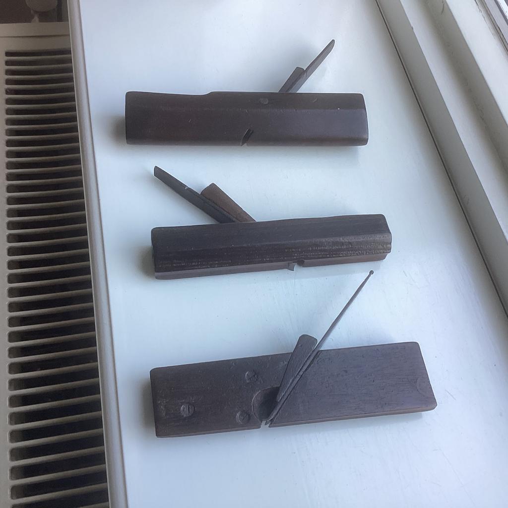 Miniatuur schaafjes van Ebbenhout, Antiek en Kunst, Ophalen