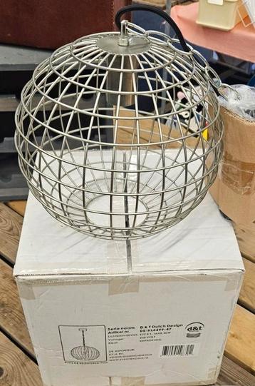 Design Hanglamp Draadlamp staal metaal zilver nieuw in doos beschikbaar voor biedingen