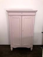 Prachtige oudroze Biedermeier kledingkast, Huis en Inrichting, Ophalen, 100 tot 150 cm, Met hangruimte, 150 tot 200 cm