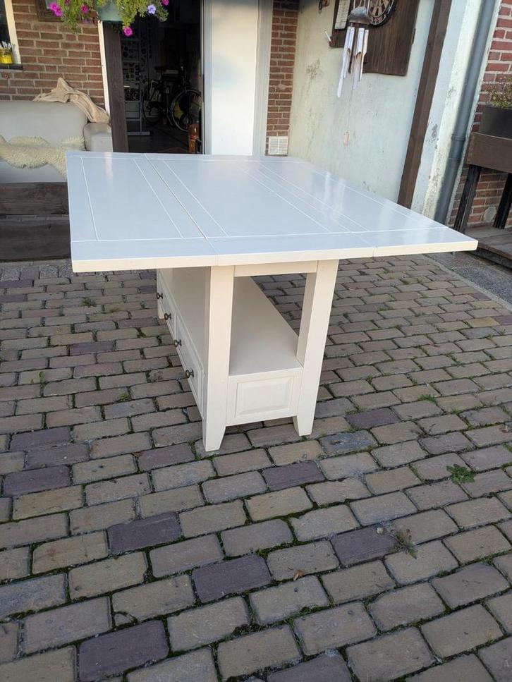 Uitschuifbare Eetkamertafel, Huis en Inrichting, Tafels | Eettafels, Gebruikt, 100 tot 150 cm, 100 tot 150 cm, Vier personen, Rechthoekig