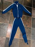 Vintage Huber trainingspak 14/164 donkerblauw met witte bied, Jongen of Meisje, Onbekend, Sport- of Zwemkleding, Huber