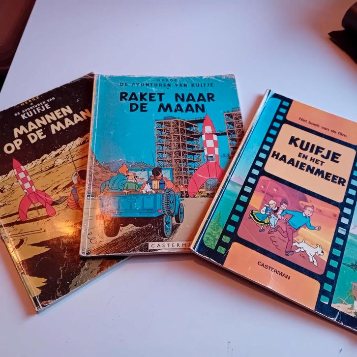 Kuifje stripboeken - 3 stuks, Boeken, Stripboeken, Gelezen, Meerdere stripboeken, Ophalen of Verzenden