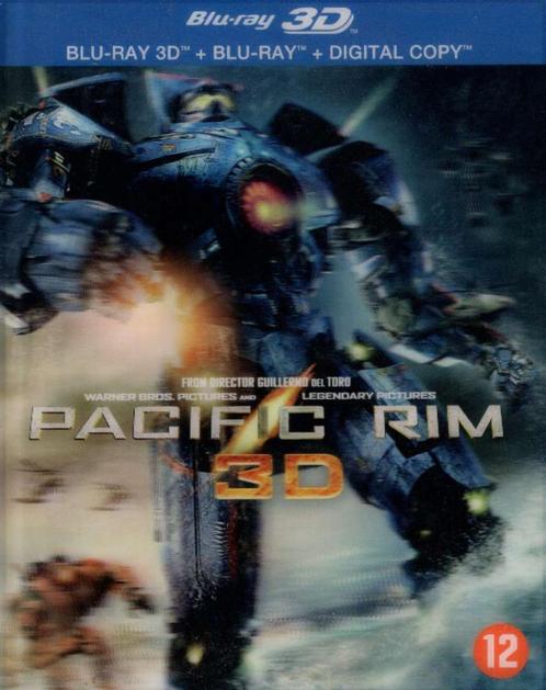 Pacific Rim 3D + blu-ray - met holografische slipcover - NL, Cd's en Dvd's, Blu-ray, Zo goed als nieuw, 3D, Verzenden