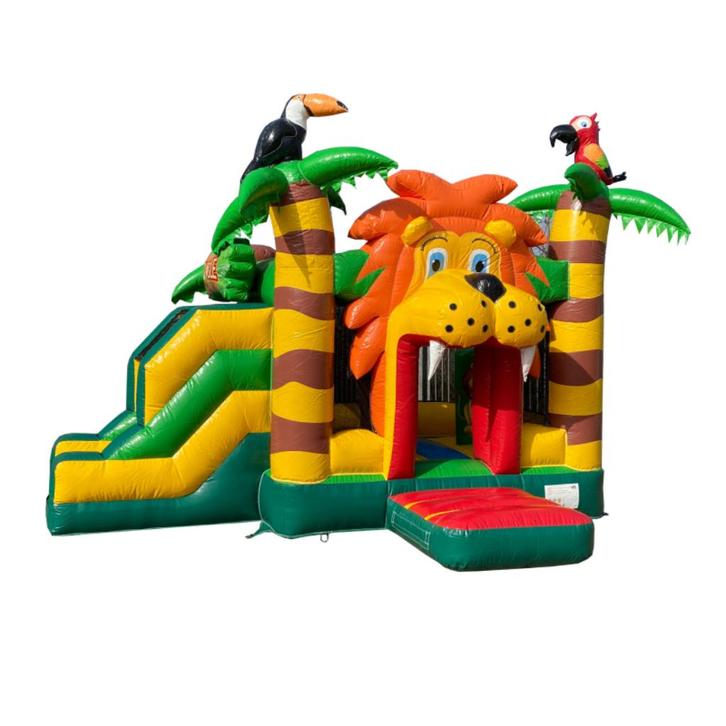 Springkussen Multiplay Jungle huren in Oudenhoorn – €62,99, Hobby en Vrije tijd, Feestartikelen | Verhuur, Zo goed als nieuw, Verjaardag