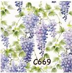 Servetten decoupage/bullet journal * wisteria blauw C669, Verzenden, Nieuw, Materiaal