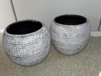 Bloempotten HS, Tuin en Terras, Bloempotten, Rond, Ophalen of Verzenden, Zo goed als nieuw, Aardewerk