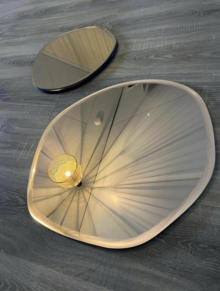 Light & Living organische spiegels set, Huis en Inrichting, Woonaccessoires | Spiegels, Zo goed als nieuw, 50 tot 75 cm, Minder dan 100 cm