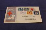 Nederland 1957 FDC Rode Kruis zegels met getypt adres E31, Nederland, Beschreven, Ophalen of Verzenden