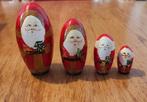 Matrousjka kerstman 4 delige set  nr 5, Ophalen of Verzenden, Gebruikt