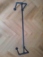 Zwart stalen kapstok retro-stijl lengte 113 cm, Huis en Inrichting, Wandkapstok, Gebruikt, 100 tot 150 cm, Ophalen of Verzenden