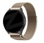 20mm Horlogeband van geweven RVS, Ophalen of Verzenden, Nieuw, Zilver, Android