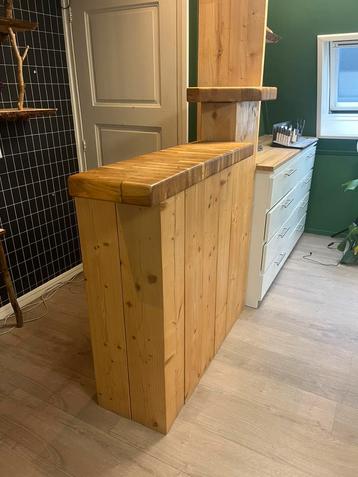 Houten balie / toonbank – handgemaakt beschikbaar voor biedingen