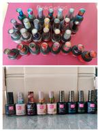 28 Pink Gellac kleuren + 9 potjes van bv shine,base,oil etc., Ophalen of Verzenden, Zo goed als nieuw, Handen en Nagels