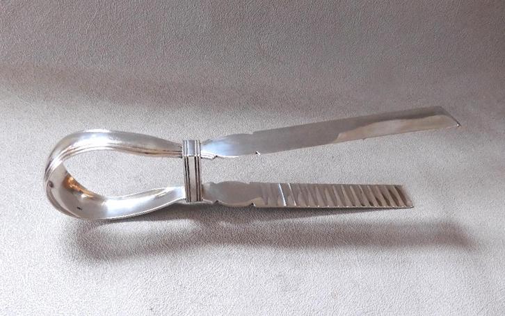 Nederlands zilveren aspergeschep, Antiek en Kunst, Antiek | Goud en Zilver, Zilver, Ophalen of Verzenden