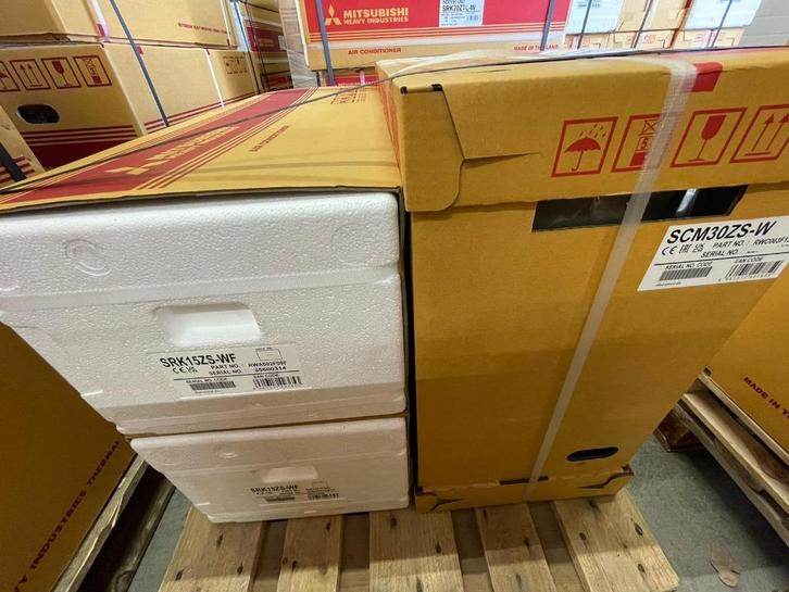 Mitsubishi Heavy Industries SCM30ZS-W SRK15ZS-WF + SRK15ZS-W, Witgoed en Apparatuur, Airco's, Nieuw, Wandairco, Minder dan 60 m³