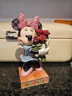 Jim Shore Minnie Mouse met rozen Disney Traditions, Ophalen of Verzenden, Mickey Mouse, Zo goed als nieuw, Beeldje of Figuurtje