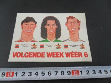 sticker voetbal WK 1986 set strip protassov sanchez butrague beschikbaar voor biedingen