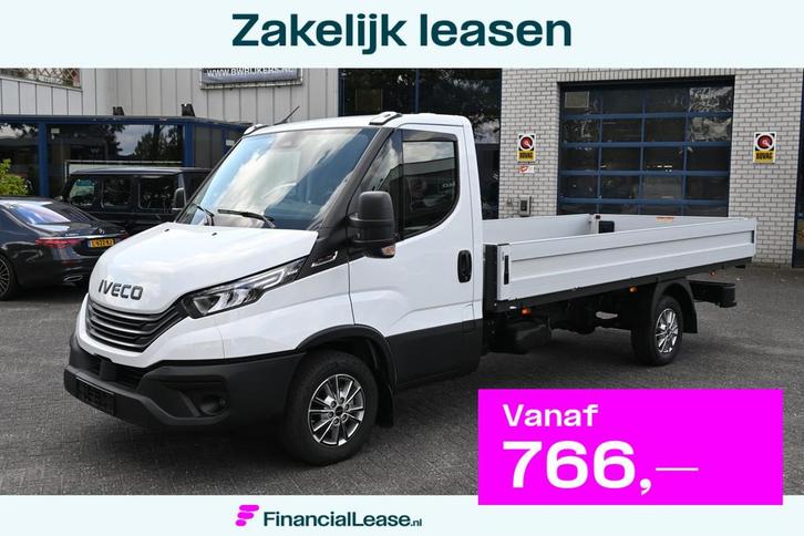 Iveco Daily 35S18H 3.0L Open laadbak Facelift, LED, ACC, Gev, Auto's, Bestelauto's, Bedrijf, Lease, Financial lease, ABS, Airconditioning