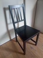 Stoelen zwart 3x (IKEA - Stefan), Huis en Inrichting, Stoelen, Ophalen, Gebruikt, Zwart, Drie