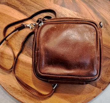 Cowboybag leer crossbody/schoudertas bruin leer beschikbaar voor biedingen