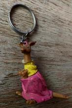 Oude sleutelhanger van een aangeklede kangoeroe., Ophalen, Gebruikt, Knuffel of Figuurtje