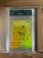 Pikachu V Gold Celebrations Promo AP 9.0, Ophalen, Zo goed als nieuw, Losse kaart, Foil