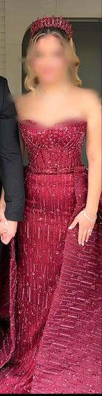 Henna Jurk met Afneembare Sluier, Kleding | Dames, Trouwkleding en Trouwaccessoires, Ophalen, Gedragen, Rood, Trouwjurk