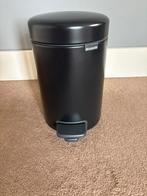 Brabantia pedaalemmer zwart 3 lite, Met pedaal, Ophalen of Verzenden, Zo goed als nieuw, Minder dan 10 liter