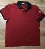 Moncler Polo Maat L - rood, Kleding | Heren, Ophalen of Verzenden, Gedragen, Maat 52/54 (L), Rood