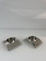 2x ZACK RVS waxinelichthouders, Overige kleuren, Nieuw, Ophalen of Verzenden, Metaal