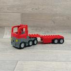 grote rode duplo vrachtwagen met oplegger, Kinderen en Baby's, Speelgoed | Duplo en Lego, Duplo, Ophalen of Verzenden, Zo goed als nieuw