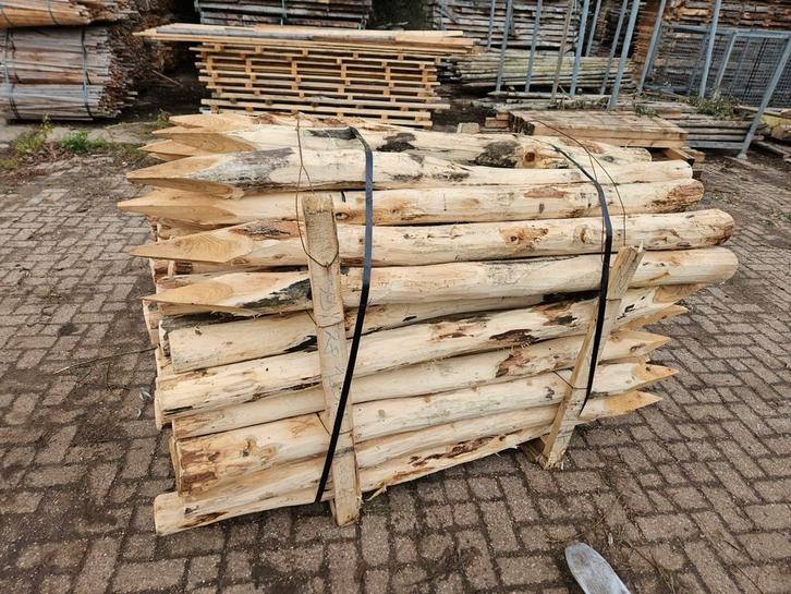 Robinia palen 10-12cm diameter, 180cm lang, heining, tuin, Tuin en Terras, Palen, Balken en Planken, Nieuw, Palen, 180 tot 250 cm