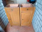 Twee kleine vintage kastjes - 75cm hoog, Ophalen, Minder dan 50 cm, Gebruikt, Met deur(en)