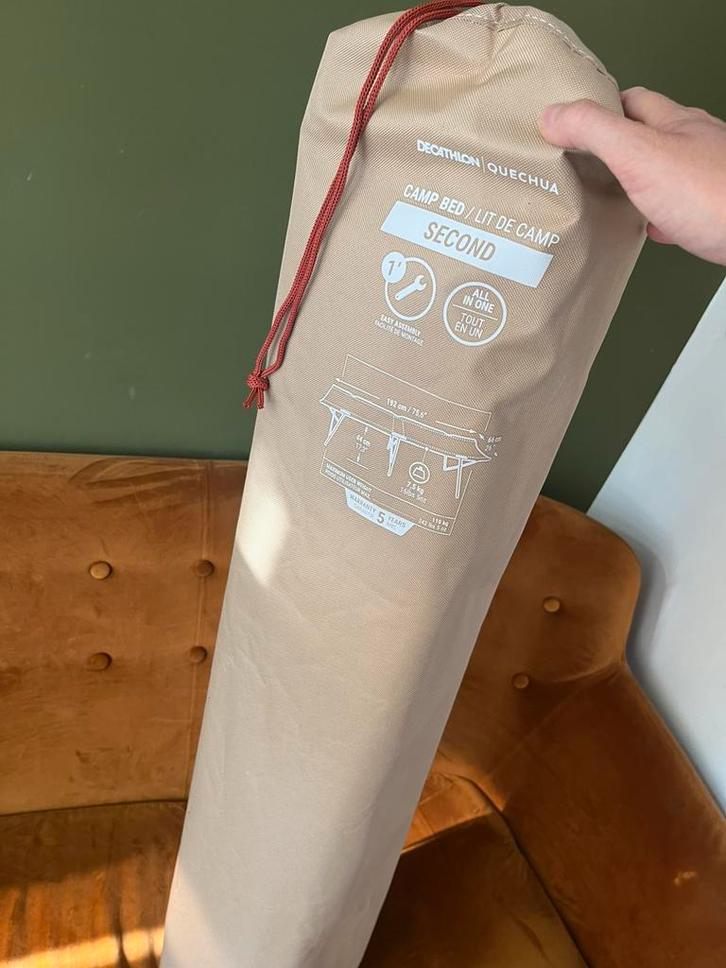 Veldbed Quechua, nieuw!, Caravans en Kamperen, Tentaccessoires, Zo goed als nieuw, Ophalen