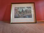 Amsterdam Zuiderkerk Ingelijste Print, Antiek en Kunst, Ophalen of Verzenden