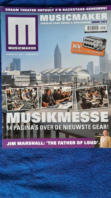 MusicMaker 4-2012 Dream Theater Musikmesse Jim Marshall beschikbaar voor biedingen
