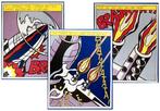 Roy Lichtenstein - Triptiek - "As I opened Fire...", Antiek en Kunst, Kunst | Litho's en Zeefdrukken, Verzenden