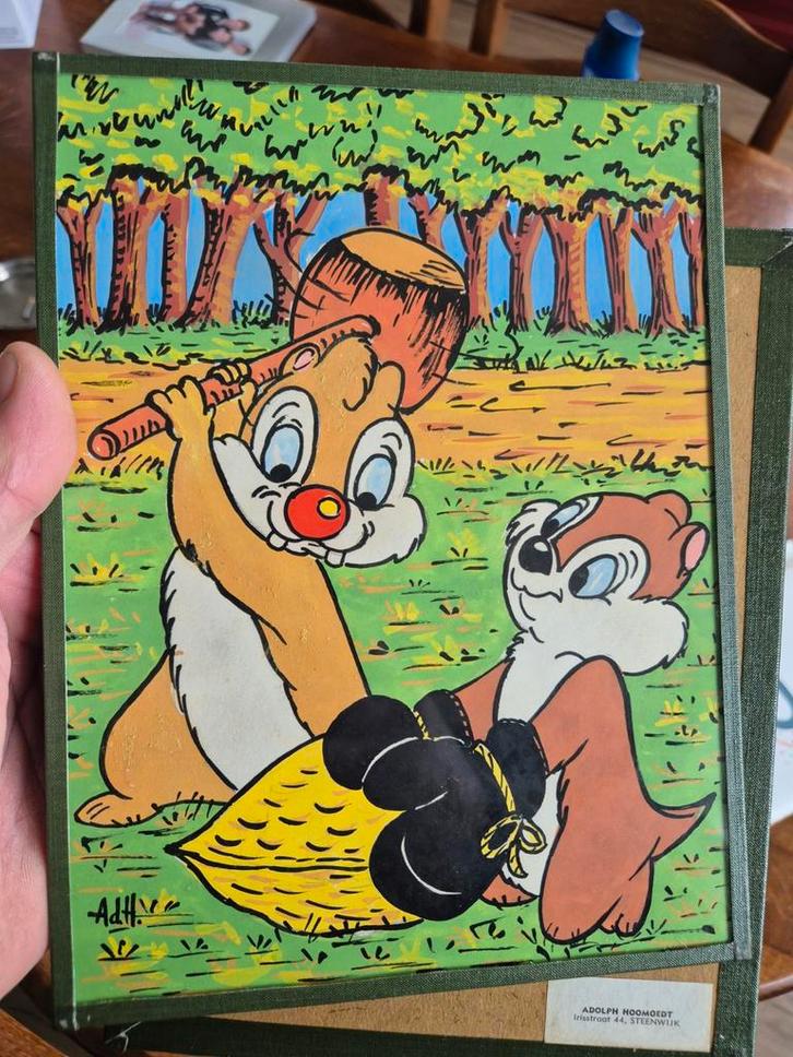 Knabbel en Babbel Schilderijen - Set van 2, Antiek en Kunst, Kunst | Schilderijen | Klassiek, Ophalen