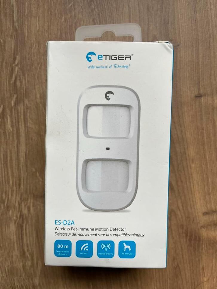 Etiger huisdier immuun bewegingsdetector, Doe-het-zelf en Verbouw, Alarmsystemen, Nieuw, Detector, Sensor of Melder, Beweging